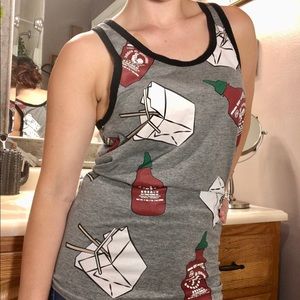 Sriracha and Takeout Box Chopsticks Tank - Unisex